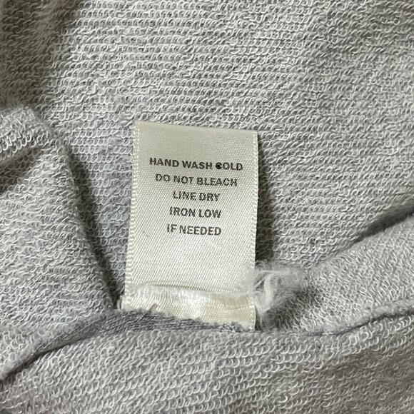 Altar'd State Hoodie Top Swing Hem Grey S Small Cotton Stretch - Picture 7 of 7